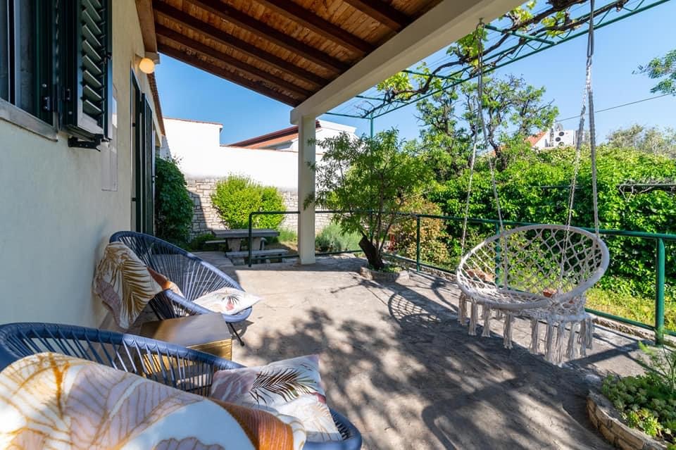 Holiday house and front terrace